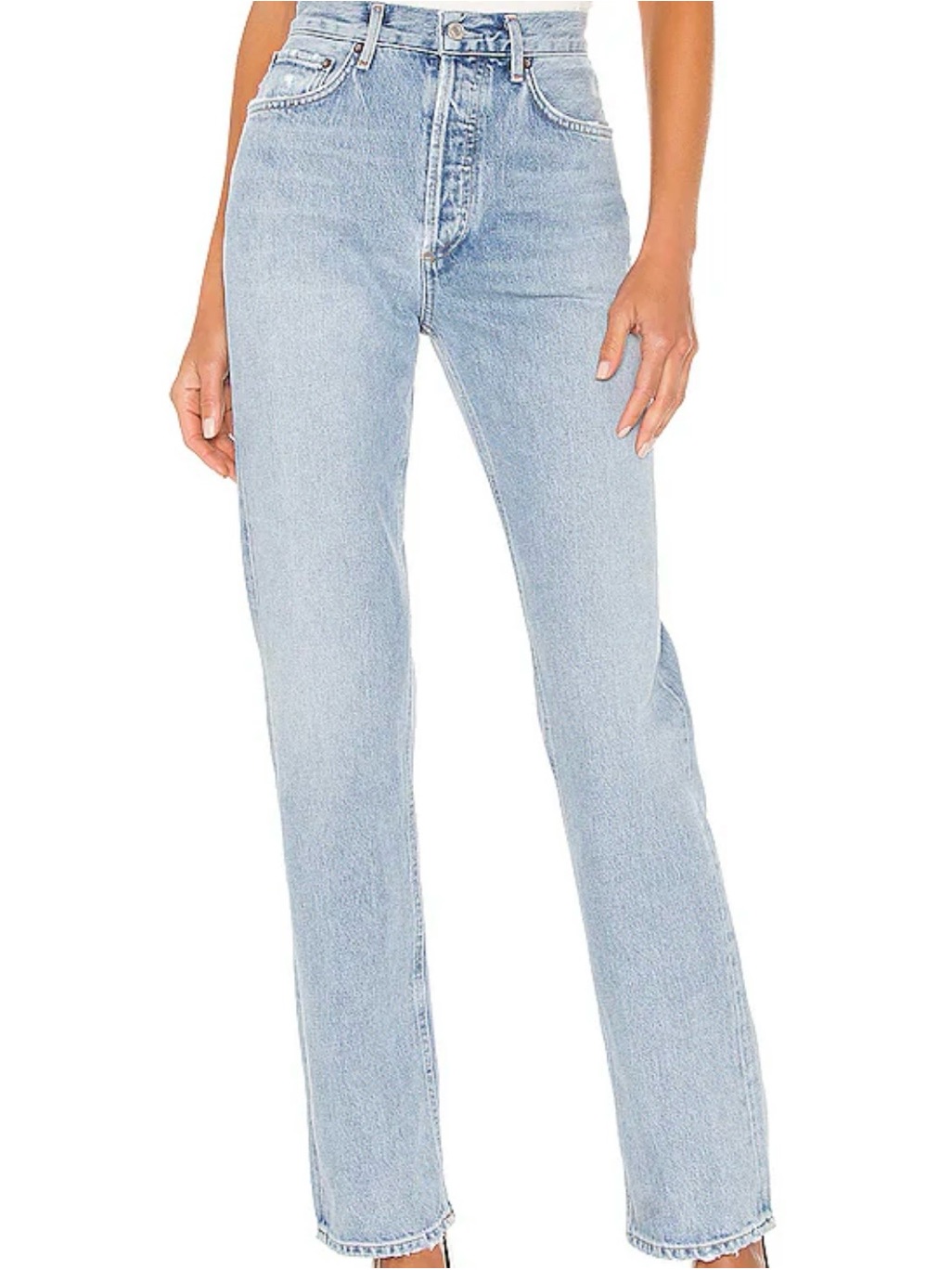 Agolde Lana High-Rise Straight Leg Women's Jeans - Riptide